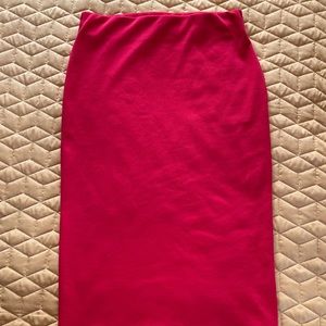 Red Pencil Skirt